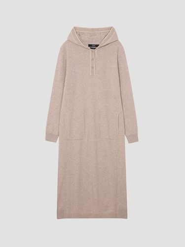 Cashmere hood long knitwear dress [UFI4] - UNIT - Modalova