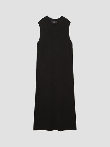 Cotton-Blended Crew Neck Sleeveless Knitwear dress - UNIT - Modalova