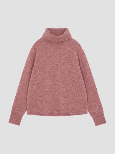 Alpaca Blended Metal Thread Turtleneck Knitwear Pu - UNIT - Modalova