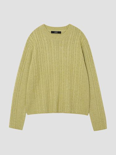 Wool blended nefraneck cable knit pullover [UFI4-K - UNIT - Modalova