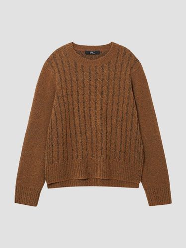 Mixed spinning metal cable crew neck knitwear pull - UNIT - Modalova