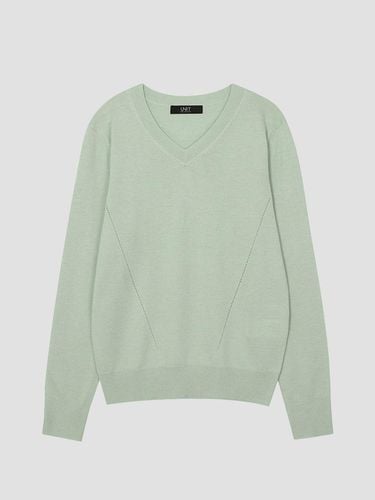 Cashmere Mixed V-neck Knitwear Pullover - UNIT - Modalova