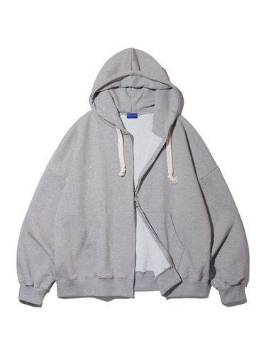 Big Hood] Balloon-Fit Zip-Up Hoodie - alvinclo - Modalova