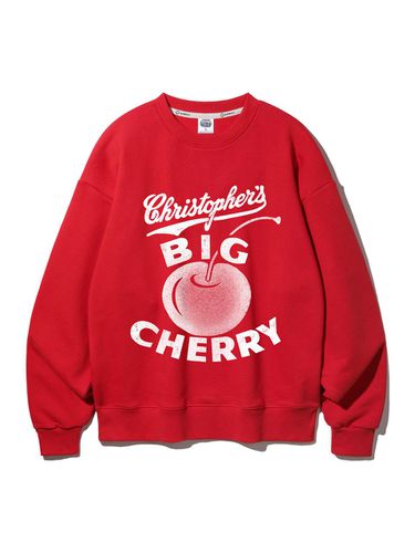 Alvin Claw Big RED Oversized Fit Sweatshirt MAR667 - alvinclo - Modalova