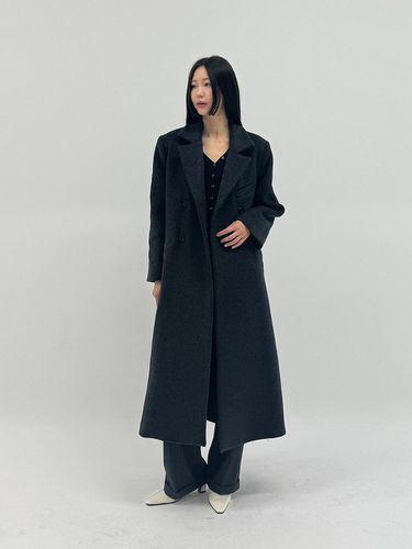 Wool Blend Relaxed Double Overcoat - 320SHOWROOM - Modalova