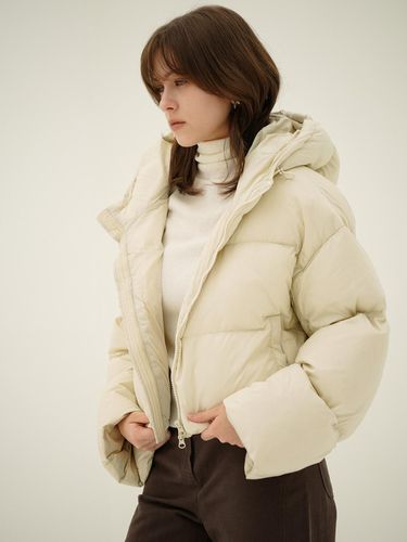 Cropped Puffer Down Jumper _Beige - ACUD - Modalova