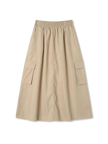 Women's BANDING Cargo Skirt (BEIGE) - ADHOC - Modalova