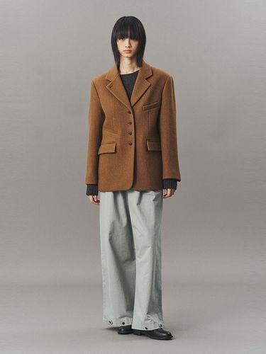 WOOL TAILORED JACKET_BROWN - ahwe - Modalova