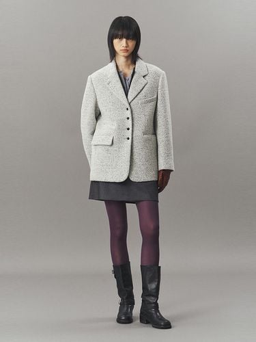 BOUCLE WOOL TAILORED JACKET _ - ahwe - Modalova