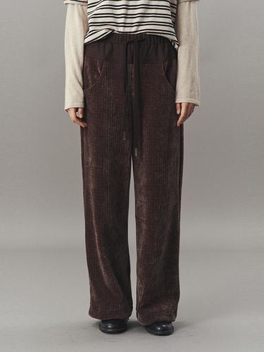 CORDUROY COMBO PANTS _ BROWN - ahwe - Modalova