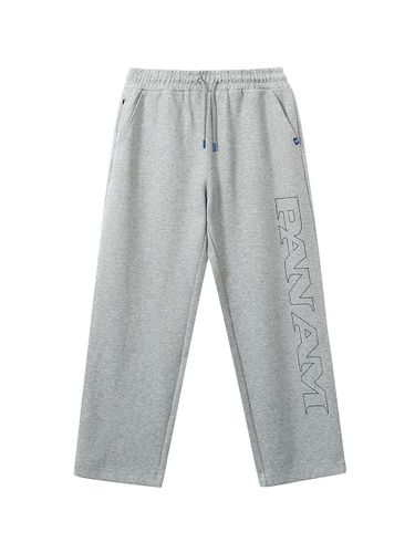 Running Embroidered Double-Sided Straight-Leg Sweatpants [] (3105) - PAN AM - Modalova