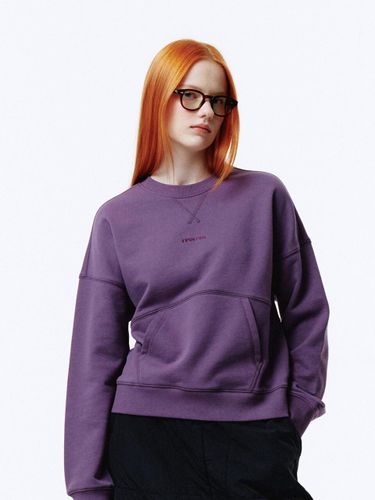 Small Logo Cropped Triangle Neck Sweatshirt [] (3161) - PAN AM - Modalova