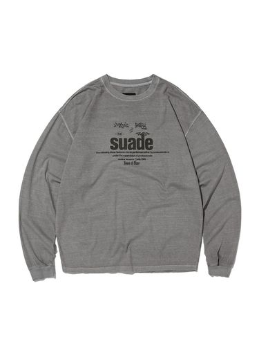 MIXED LOGO LONG SLEEVE [PIGMENT ] - SUADE - Modalova