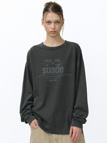 MIXED LOGO LONG SLEEVE [PIGMENT ] - SUADE - Modalova