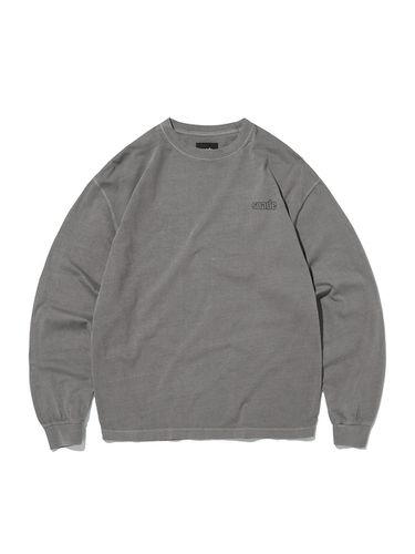 WASHED LONG SLEEVE [PIGMENT GRAY] - SUADE - Modalova