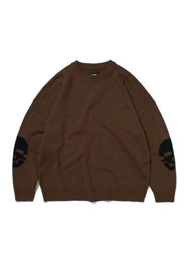 ELBOW SKULL KNIT [BROWN] - SUADE - Modalova