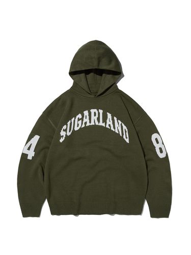 SUGARLAND KNIT HOODIE [KHAKI] - SUADE - Modalova