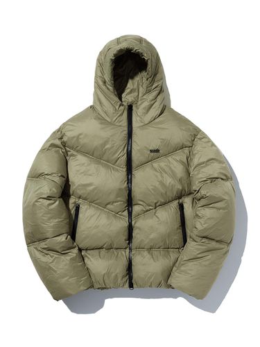 HOODED DOWN JACKET [KHAKI] - SUADE - Modalova