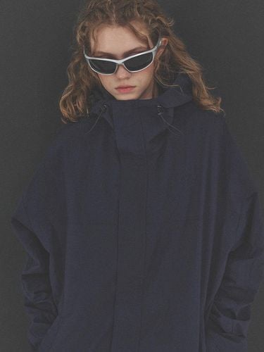 High-neck hooded windbreaker navy - CPGN - Modalova