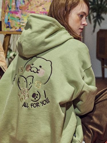 X Kakao Friends] Chonsik Pop Hoodie Khaki - CPGN - Modalova