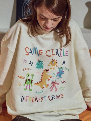 Crime Buddy sweatshirt beige - CPGN - Modalova