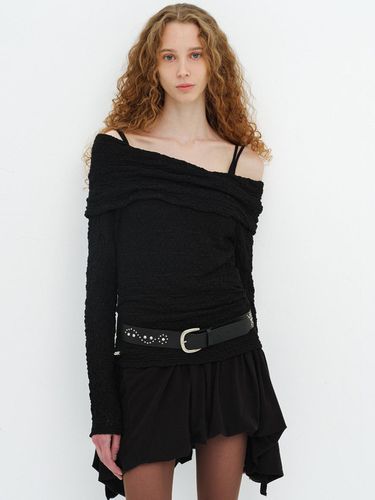 DRAPE LACE TOP / BLACK - CERRIC - Modalova