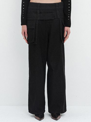 BELT BAG LAYERED PANTS / BLACK - CERRIC - Modalova