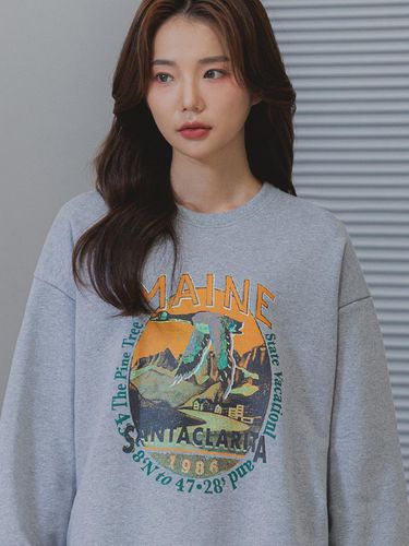 Alvin Clo MAINE Oversized Fit Sweatshirt MAR662 (3 - alvinclo - Modalova