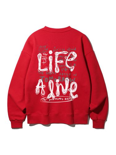 Alvin Clo Life Alive Oversized Fit Sweatshirt MAR6 - alvinclo - Modalova