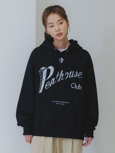 Alvin Clo Penthouse Club Oversized Fit Hoodie - alvinclo - Modalova