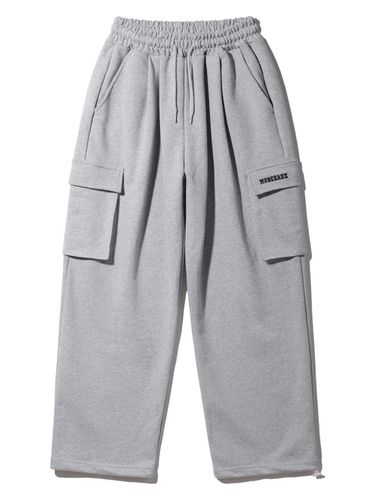 Alvin Clo Cargo Wide Sweat Pants PAN1910 (2 COLOR) - alvinclo - Modalova