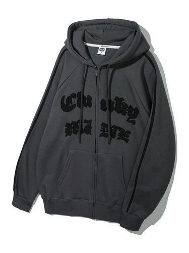 Alvin Clo Raglan Clunky Oversized Hooded Zip-Up - alvinclo - Modalova