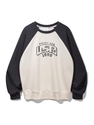 Alvin Clo USA Raglan Oversized Fit Sweatshirt MAR8 - alvinclo - Modalova