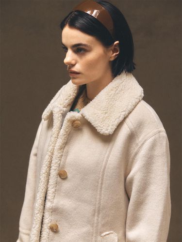 Wool Shearling Half coat - FRONTROW - Modalova