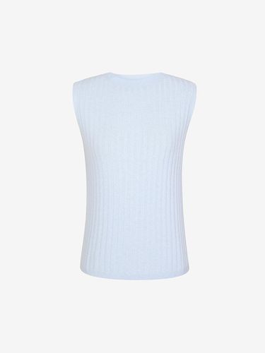 D Knitwear Lip-tied Sleeveless Pullover - SEKANSKEEN - Modalova