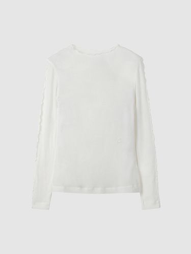 Boat neck embroidered T-shirt NAEF8 WKL150_130 - comgen - Modalova