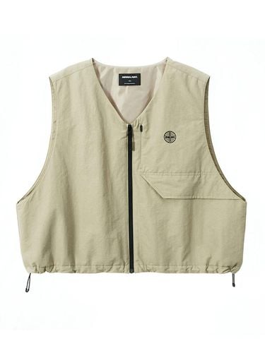 Chest Flap Vest 3502 Beige - PAN AM - Modalova