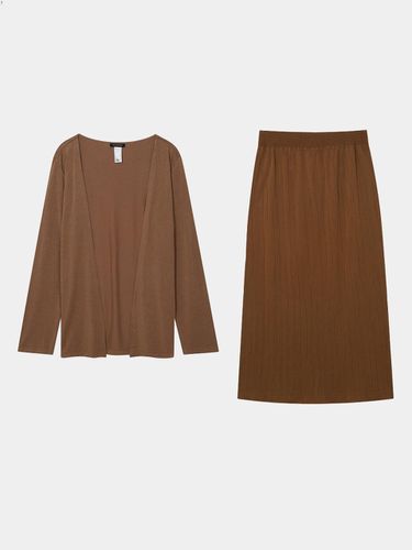 Loungewear cardigan skirt set-up - SEKANSKEEN - Modalova