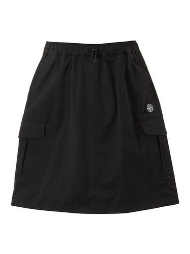 Women's Woven Cargo Half Skirt 1165 Black - PAN AM - Modalova