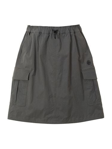 Women's Woven Cargo Half Skirt 1165 Black Gray - PAN AM - Modalova