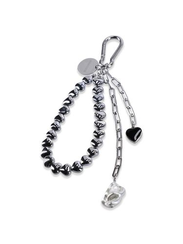 Carabinar heart beads keyring - SEMICODE - Modalova