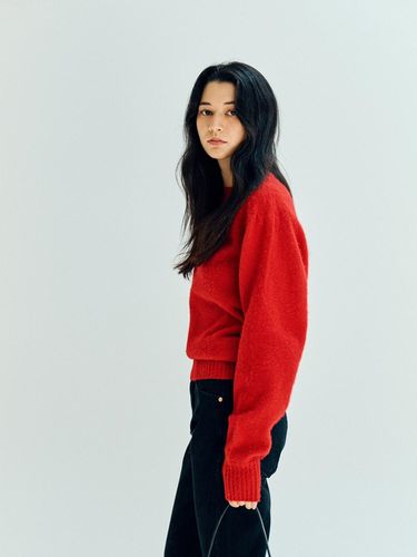 SHAGGY DOG KNIT _ red - NERVOUS - Modalova