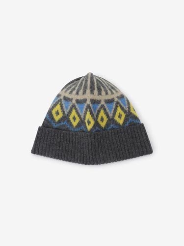 Fair Isle Knit Beanie GR_C244PHF711 - CCclub - Modalova