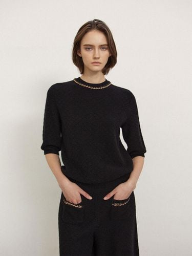 Trimming Point Half - Sleeve Knit Top - Mare di mari - Modalova