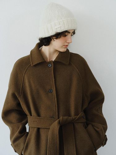 Belted wool half coat - URAGO - Modalova