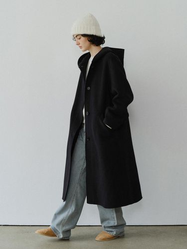 Hooded wool handmade coat - URAGO - Modalova