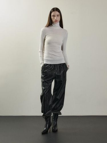 Eco Leather Jogger Pants - BLACK - STAYPEOPLE - Modalova