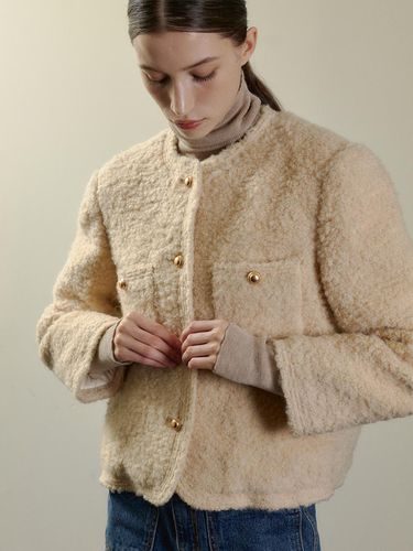 Wool down bouquet jacket - BEIGE - STAYPEOPLE - Modalova