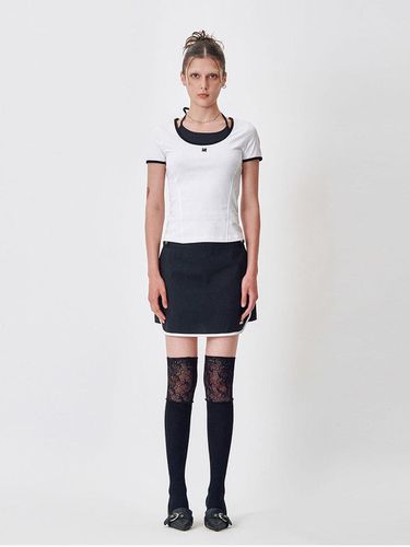 HALTERNECK LAYERED TOP [WHITE] - MEA - Modalova