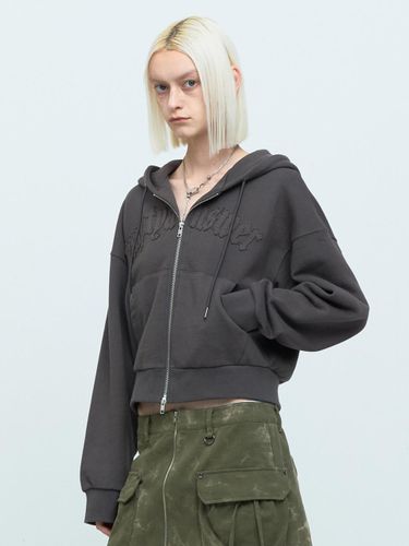 GRAPHIC HOODIE ZIP [DARK GREY] - MEA - Modalova